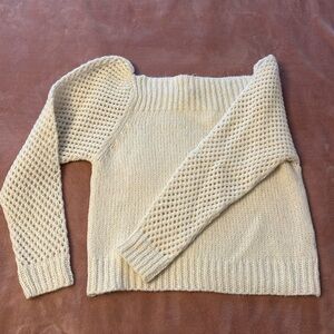 Loveshackfancy Rosie pullover sweater in snow xs